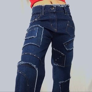 Vintage Y2K patchwork jeans